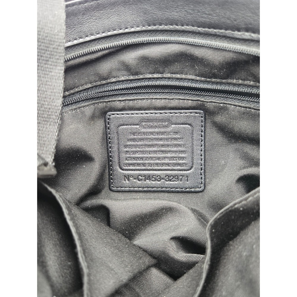 Coach Signature File Bag Black Jacquard Crossbody C1453-32971 - Picture 4 of 11